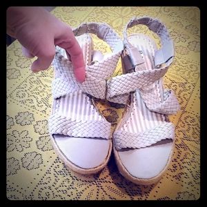 Rampage spring summer elastic strap wedge